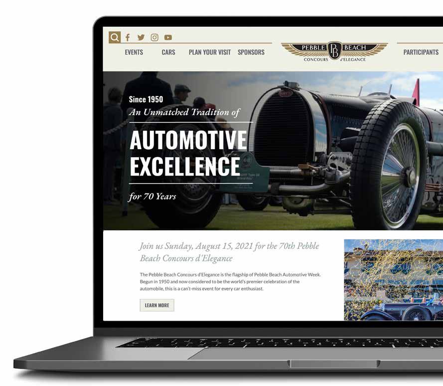 Pebble Beach Concours d'Elegance Website